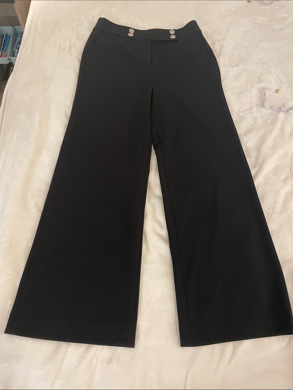 Calvin Klein High-Waisted Wide-Leg Pants
